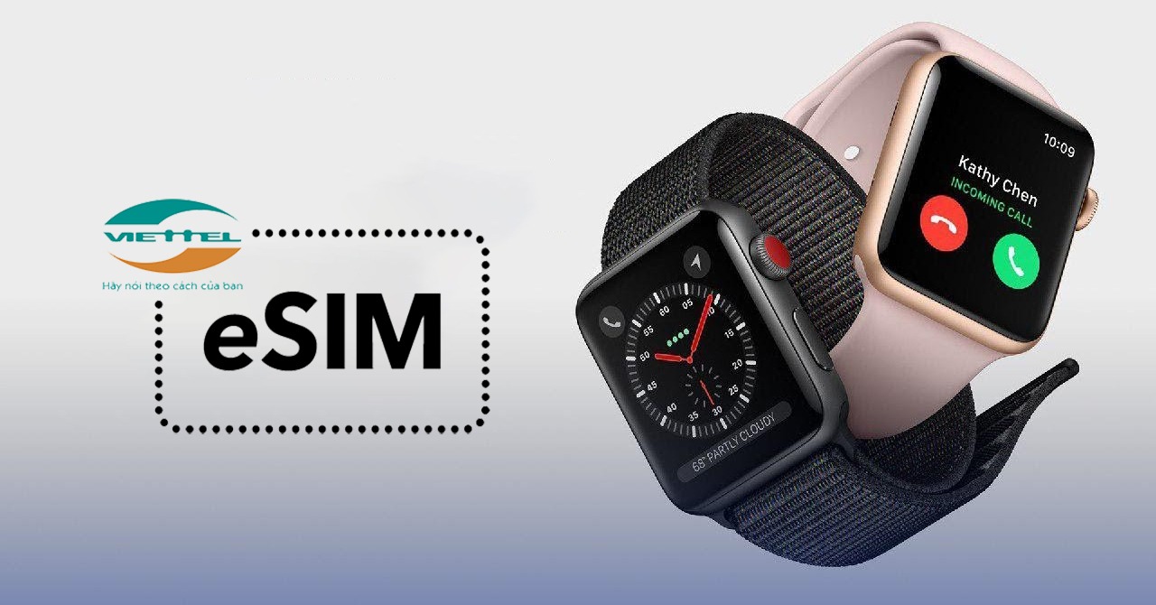 Các mã Apple Watch Cellular sử dụng được eSIM Viettel